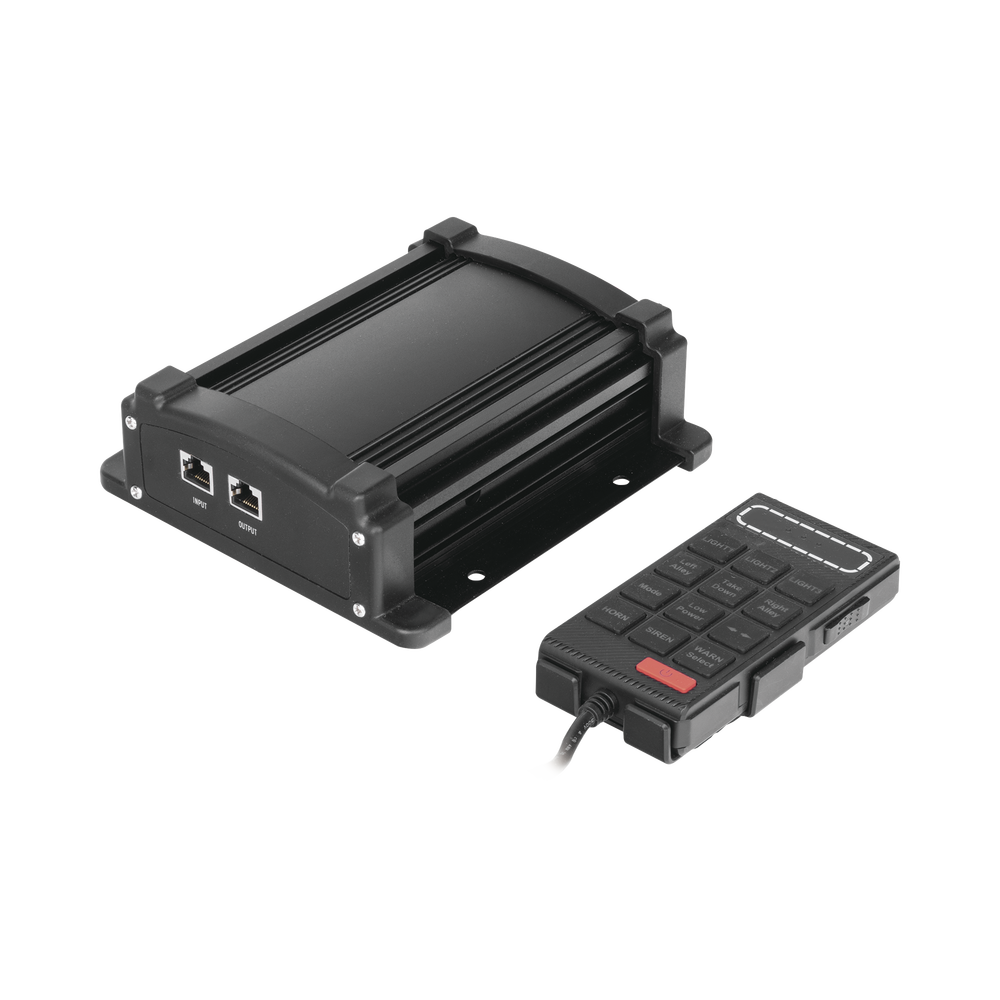 Sirena Vehicular de 100W de Potencia Con Controlador Unimando, Micrófono, Control de Tonos y Patrones de destello de Barras de Luces Serie X67 / X75 - Image 9