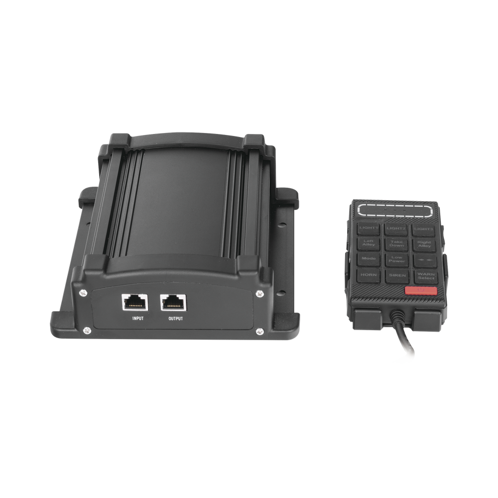 Sirena Vehicular de 100W de Potencia Con Controlador Unimando, Micrófono, Control de Tonos y Patrones de destello de Barras de Luces Serie X67 / X75 - Image 2