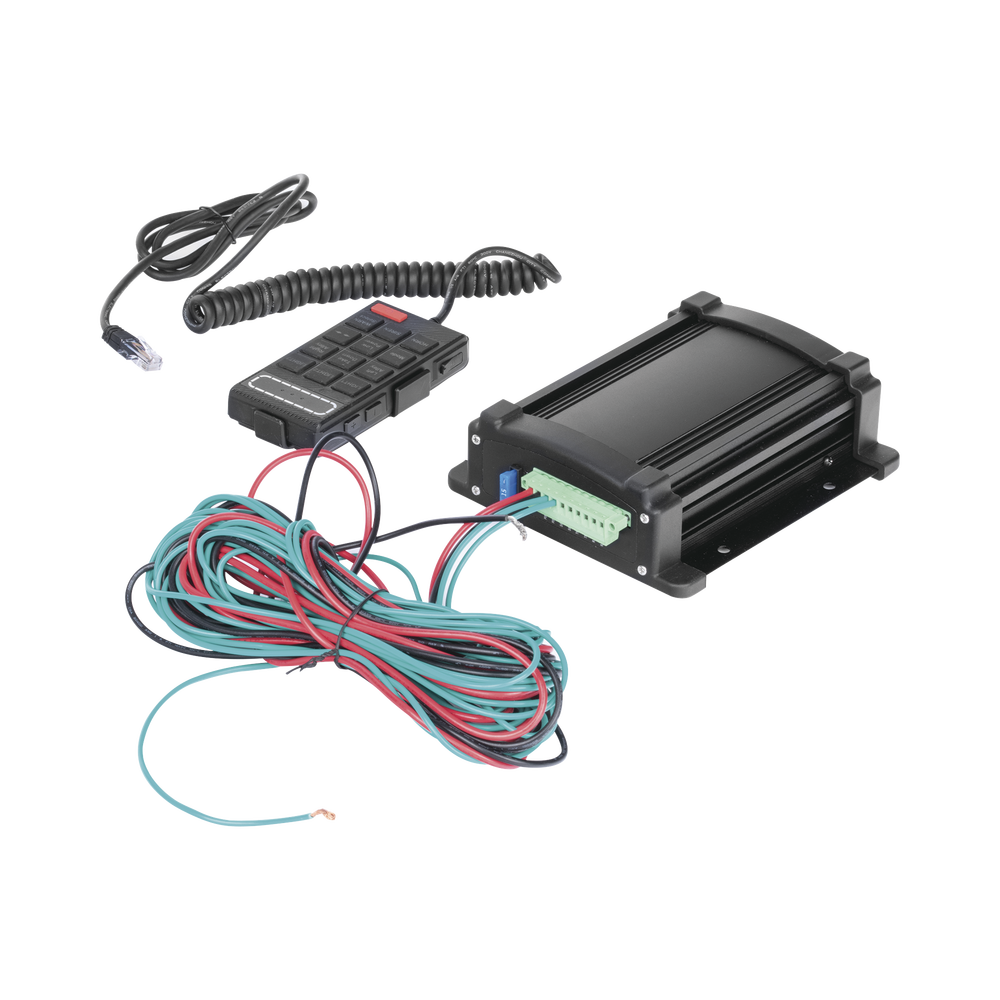 Sirena Vehicular de 100W de Potencia Con Controlador Unimando, Micrófono, Control de Tonos y Patrones de destello de Barras de Luces Serie X67 / X75 - Image 4