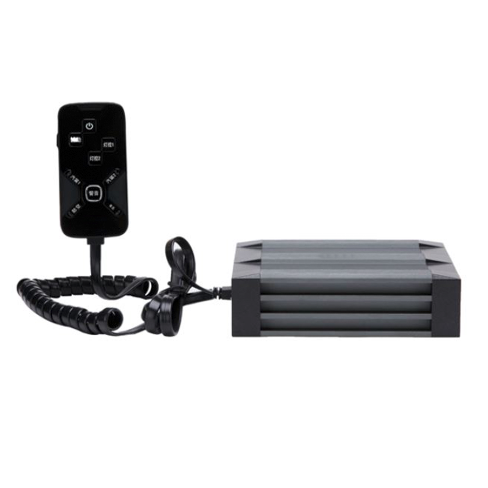 Sirena Vehicular de 100W de Potencia, Con Controlador Unimando Para Tonos, 2 Salidas Auxiliares y Microfono - Image 5
