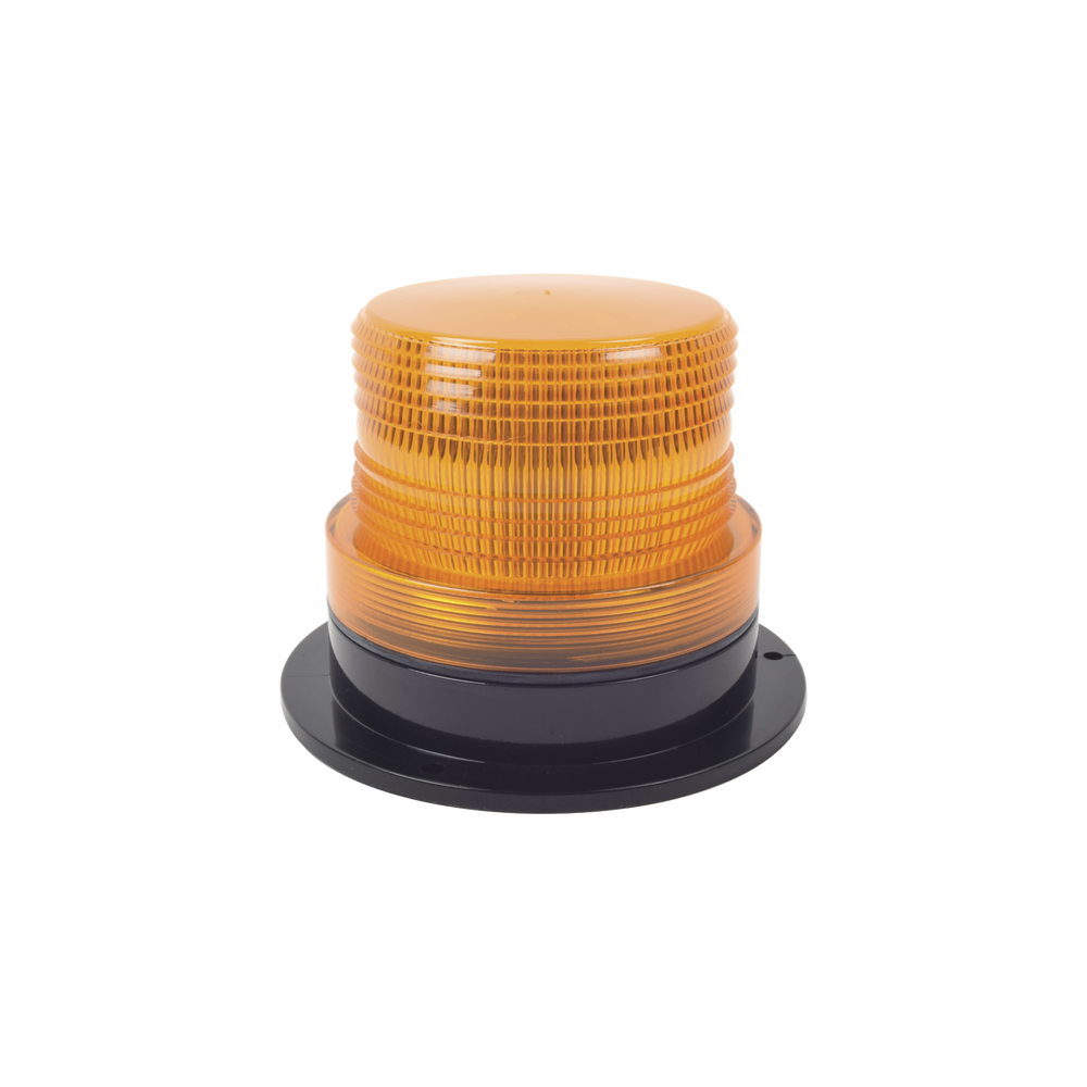 Burbuja brillante de Larga Vida Útil con 8 LEDs, color ámbar, domo ámbar, 12Vcd