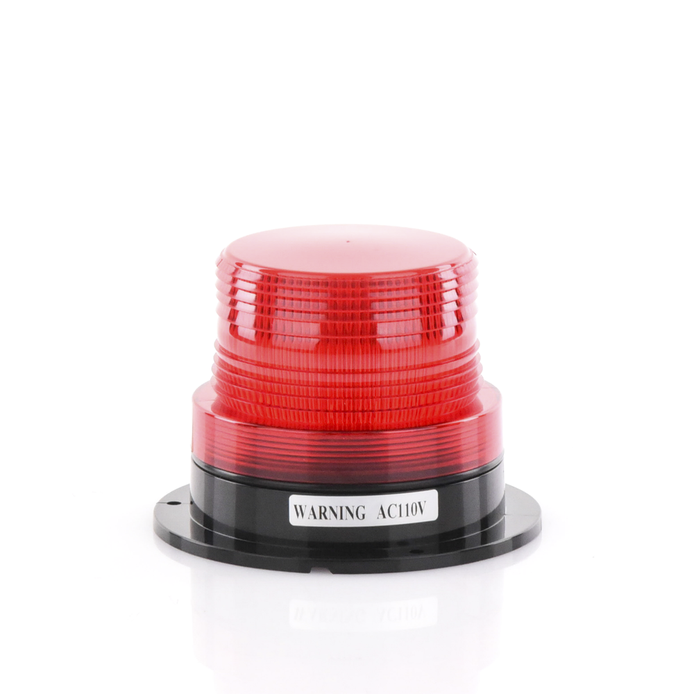 Burbuja Brillante de Larga Vida Útil, con 8 LEDs Color Rojo, Domo Rojo, 110 Vca - Image 3