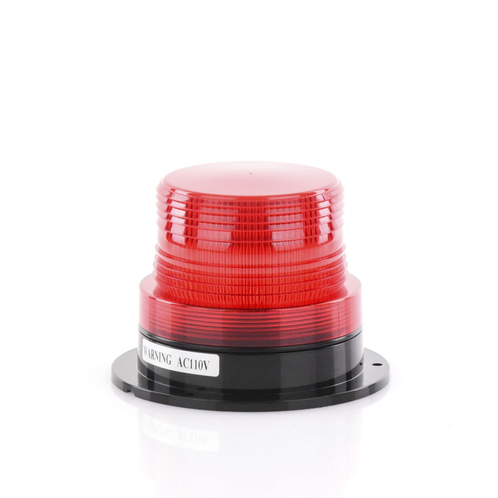 Burbuja Brillante de Larga Vida Útil, con 8 LEDs Color Rojo, Domo Rojo, 110 Vca - Image 4