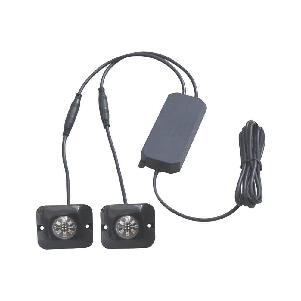 Estrobos Ocultos de 6 LED, Color ámbar