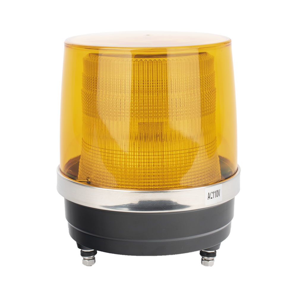 Burbuja Brillante de Larga Vida Útil, Con 150 LEDs, Color Ambar, Domo Ambar, 110 Vca