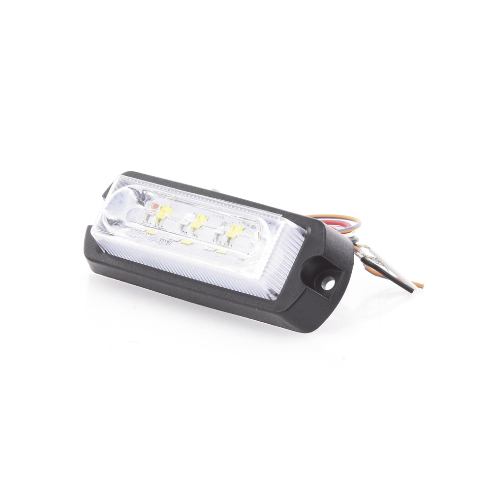 Luz Auxiliar Ultra Brillante de 8 LED, color Ámbar / Claro , con mica transparente. - Image 2