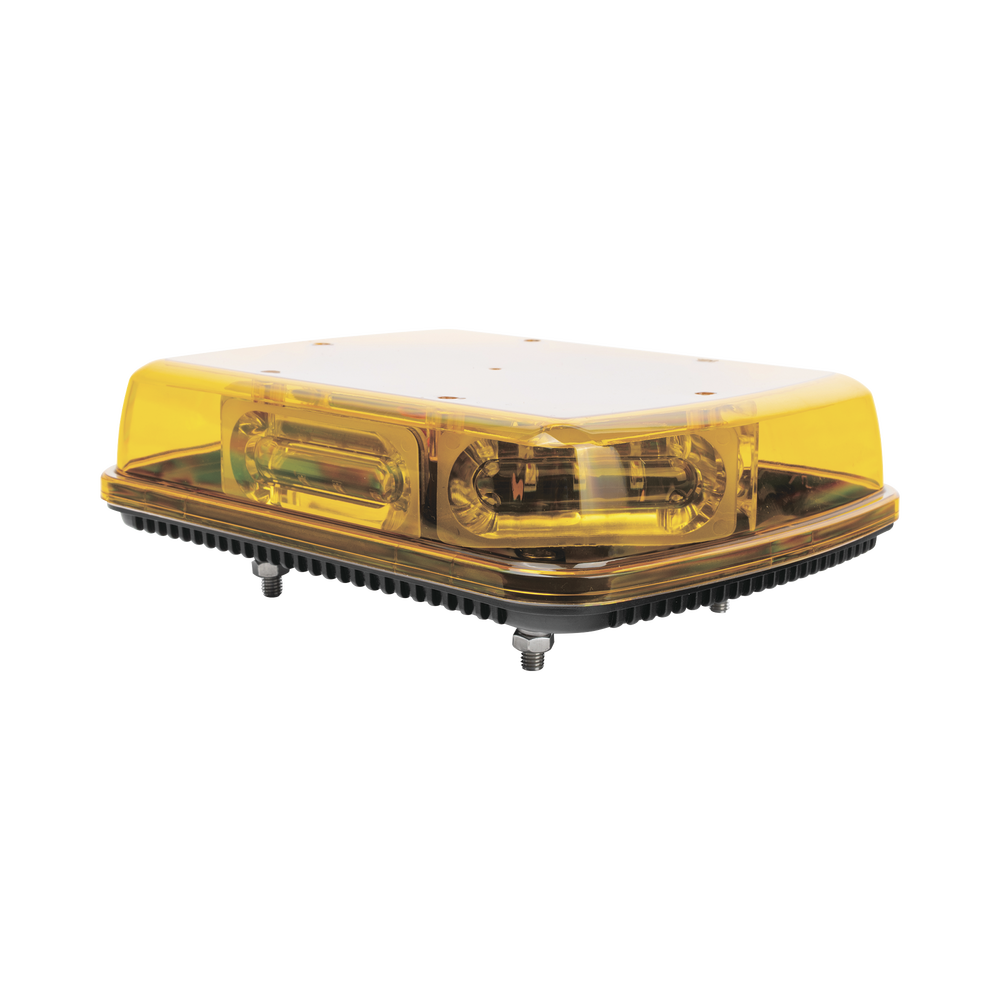 Mini Barra con 18 Poderosos LEDs, Color Ámbar Con Montaje Fijo de Tornillos