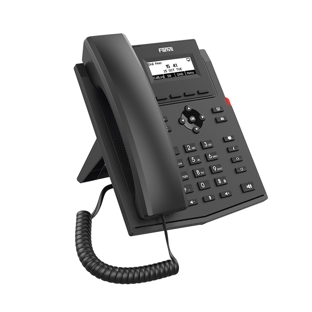 Teléfono IP empresarial para 2 lineas SIP con pantalla LCD, Puertos Gigabit, Códec Opus, conferencia de 6 vías, PoE. - Image 3