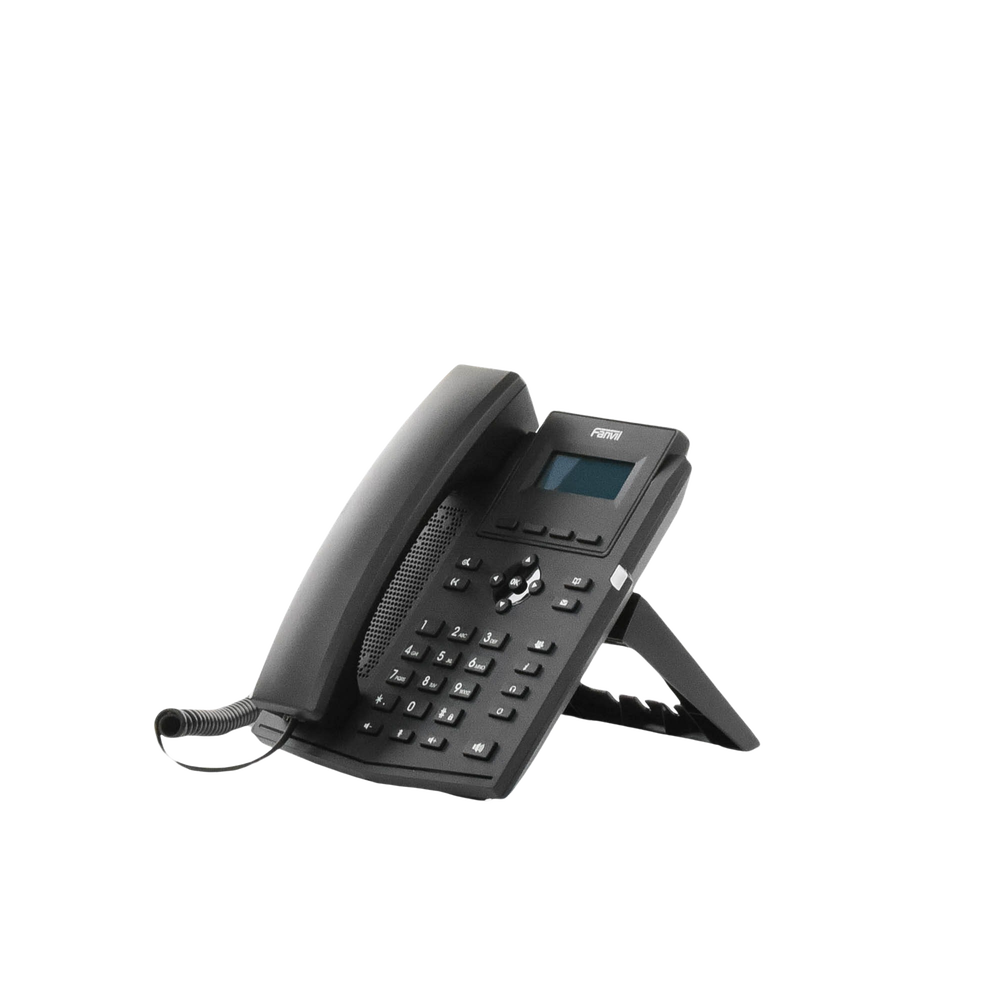 Teléfono IP empresarial para 2 lineas SIP con pantalla LCD, Puertos Gigabit, Códec Opus, conferencia de 6 vías, PoE. - Image 6