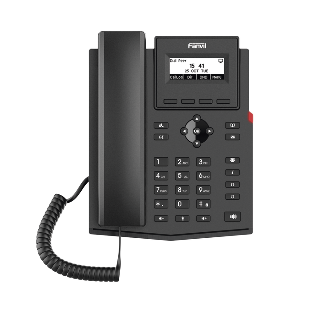 Teléfono IP WiFi empresarial para 2 líneas SIP con pantalla LCD, Códec Opus, conferencia de 6 vías. - Image 2