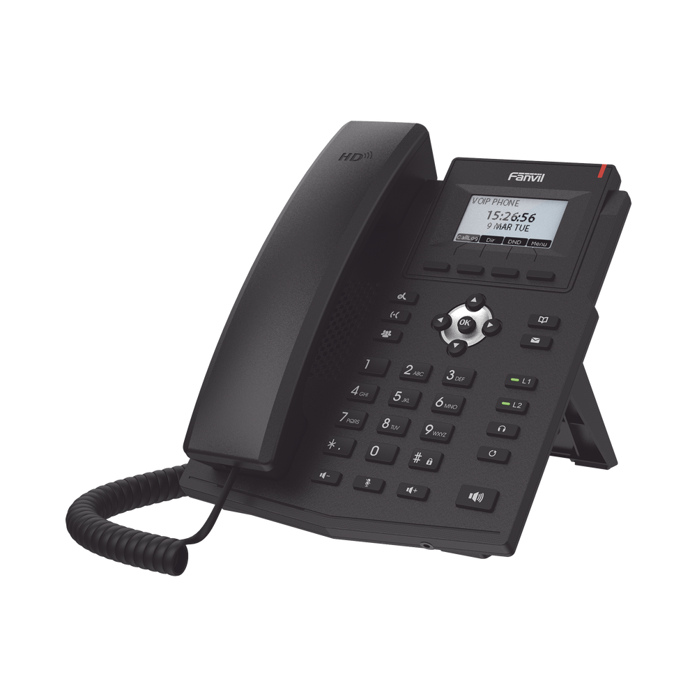 Teléfono IP Gigabit empresarial para 2 líneas SIP con pantalla LCD, Opus y conferencia de 6 participantes, PoE. - Image 4