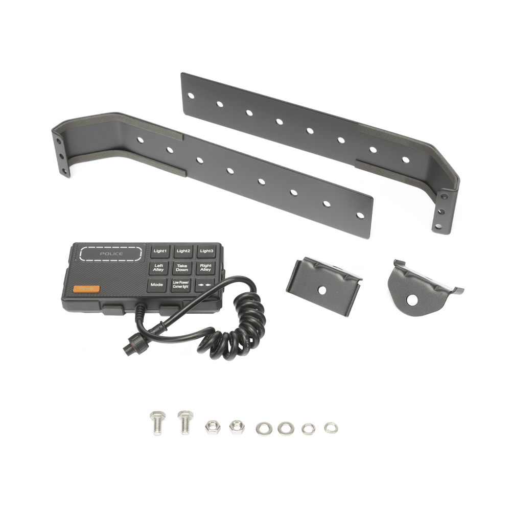 Barra de luces de 47" azul, 88 LED, con control de tráfico en color azul, ideal para equipar unidades de seguridad pública - Image 4