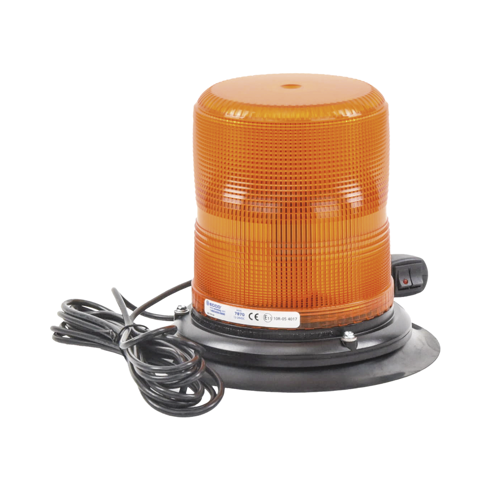 Baliza LED color ámbar con montaje magnético de succión DE 7" de altura - Image 3