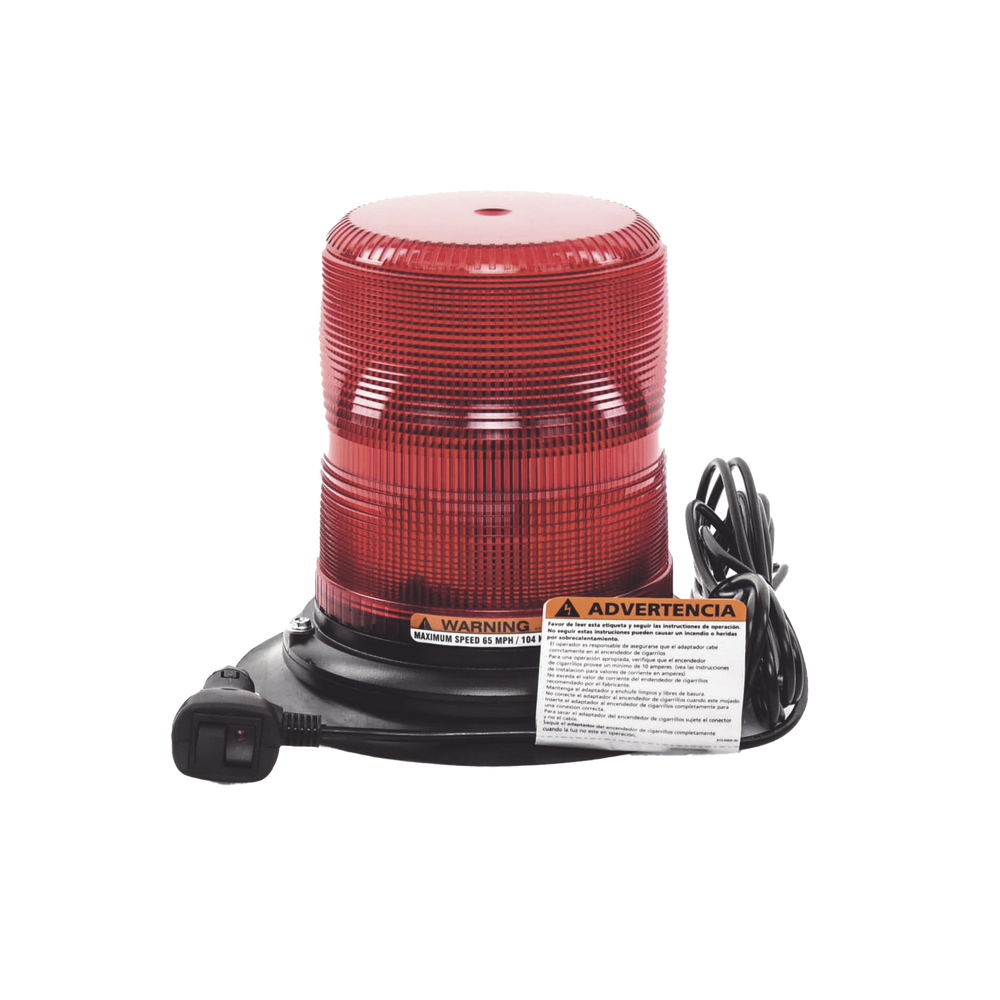 Baliza LED color rojo con montaje magnético de succión de 7" de altura - Image 3