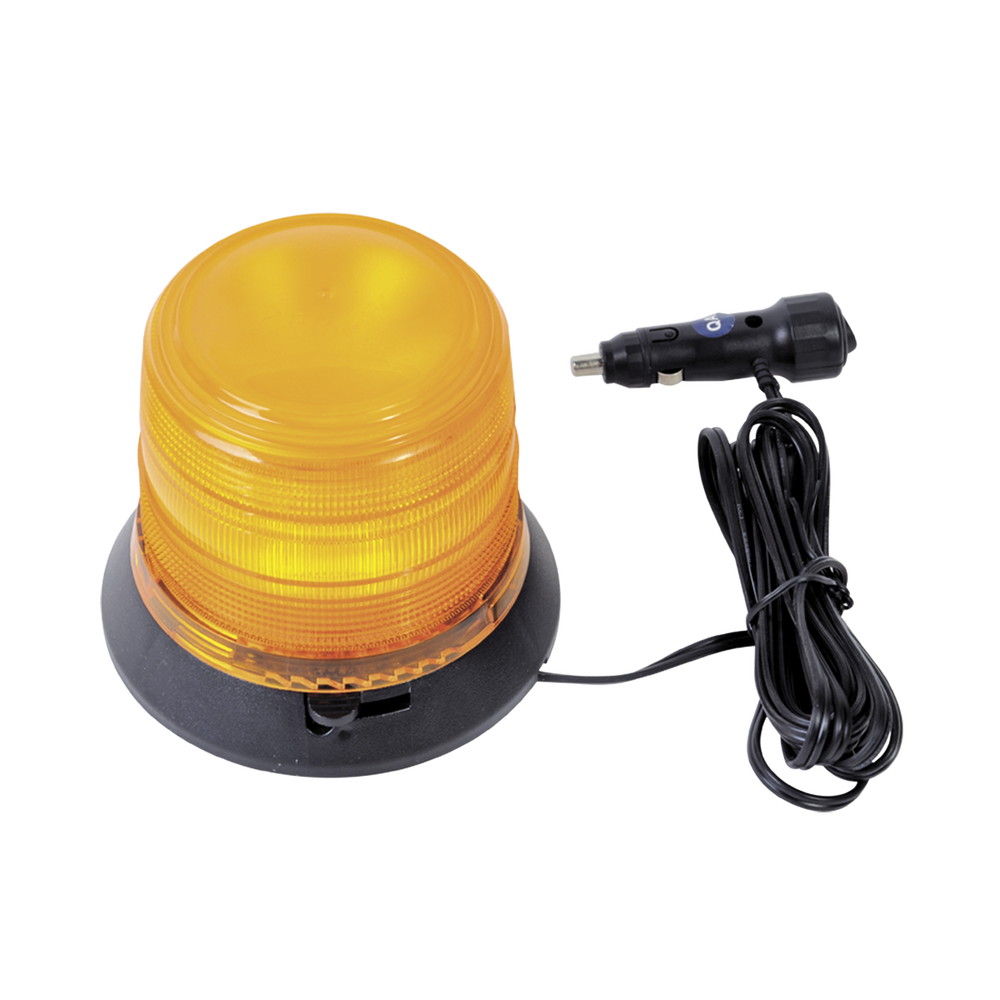 Burbuja Brillante de 6 LEDs, Color Ámbar con Montaje Magnético