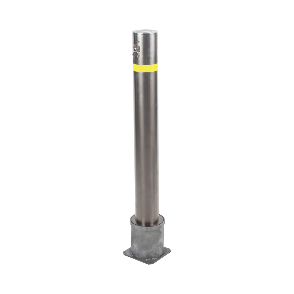 Bolardo Desmontable de Acero Inoxidable de 900 mm de Altura / Ideal para aplicaciones de delimitaciones vehiculares y peatonales