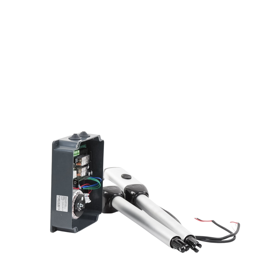 Kit de brazos para automatizar portones vehiculares abatibles de 2 hojas/ 3 Mts / 300 Kg / Uso solo residencial / Compatible con respaldo de energía - Image 3