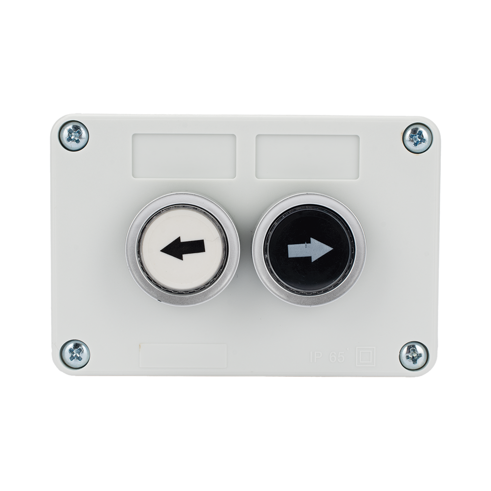 Botonera Doble Para Barreras Vehiculares, Operadores Corredizos y Abatibles.