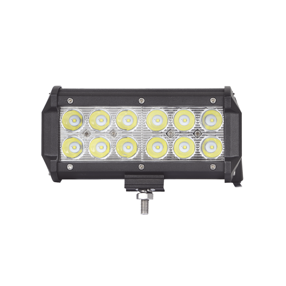 Barra de Luz de 12 LED, 1500 Lúmenes, 18 watts, 10-30 Vcc, IP67, 6.5 pulgadas
