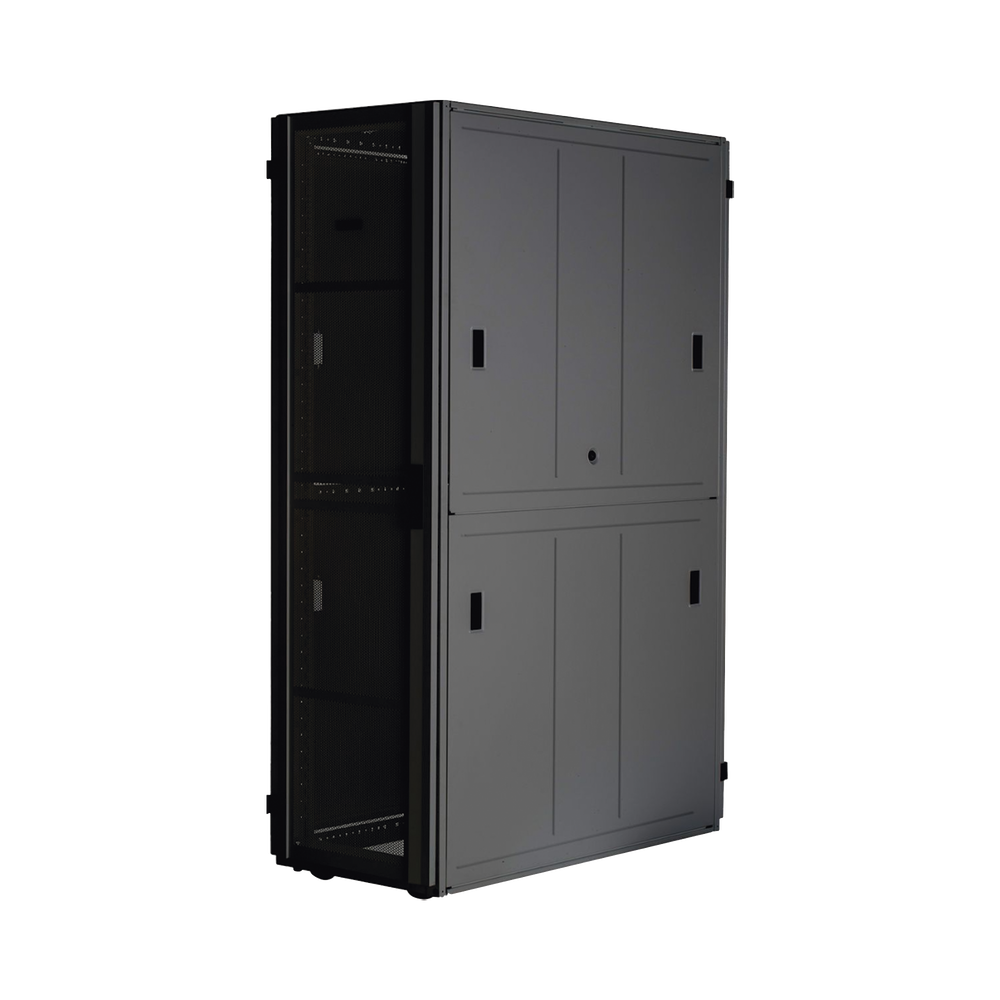 Gabinete FlexFusion™ XGL (Light) para Centros de Datos, 42 UR, 800 mm de Ancho, 1200 mm de Profundidad, Fabricado en Acero, Color Negro