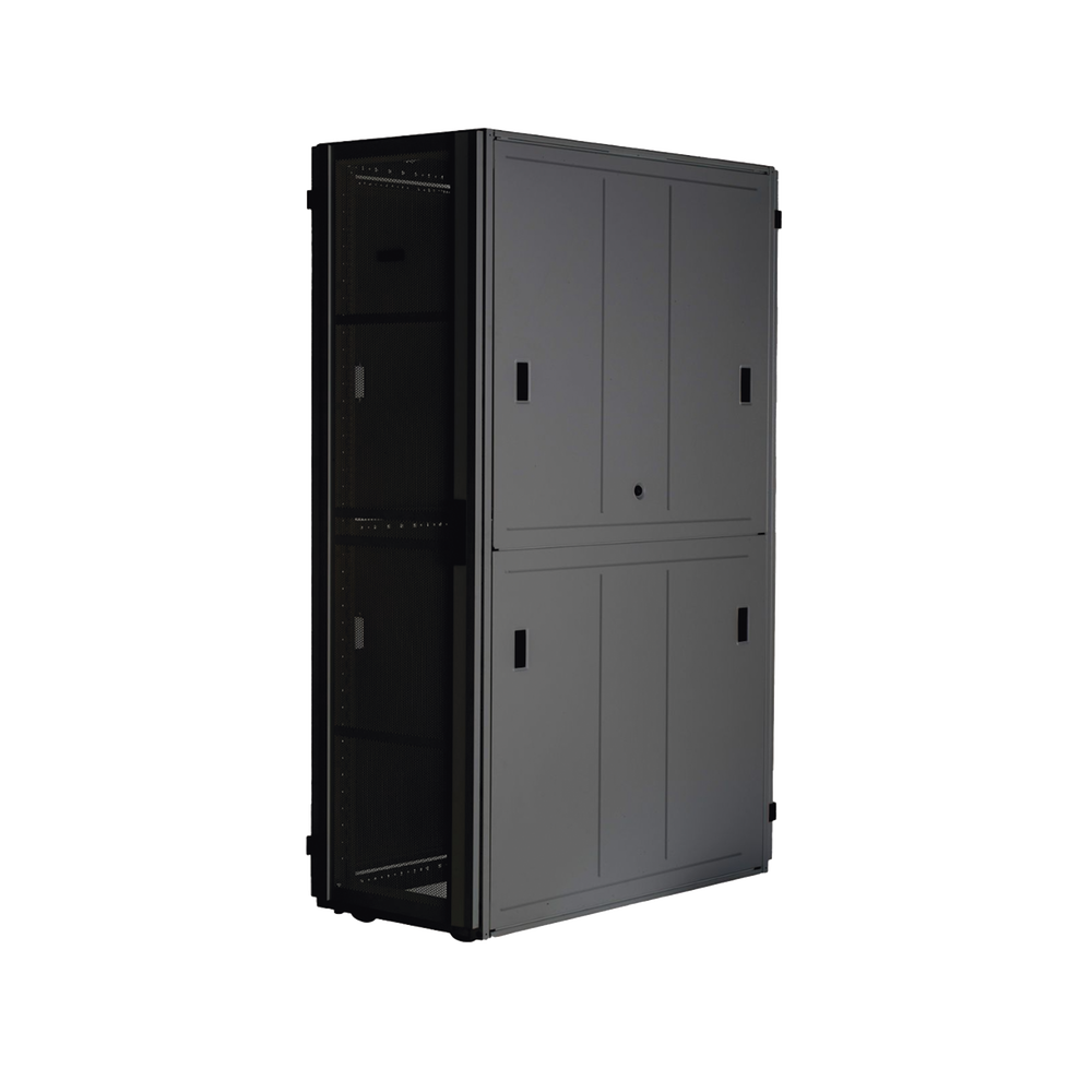 Gabinete FlexFusion™ XGL (Light) para Centros de Datos, 48 UR, 800 mm de Ancho, 1070 mm de Profundidad, Fabricado en Acero, Color Negro