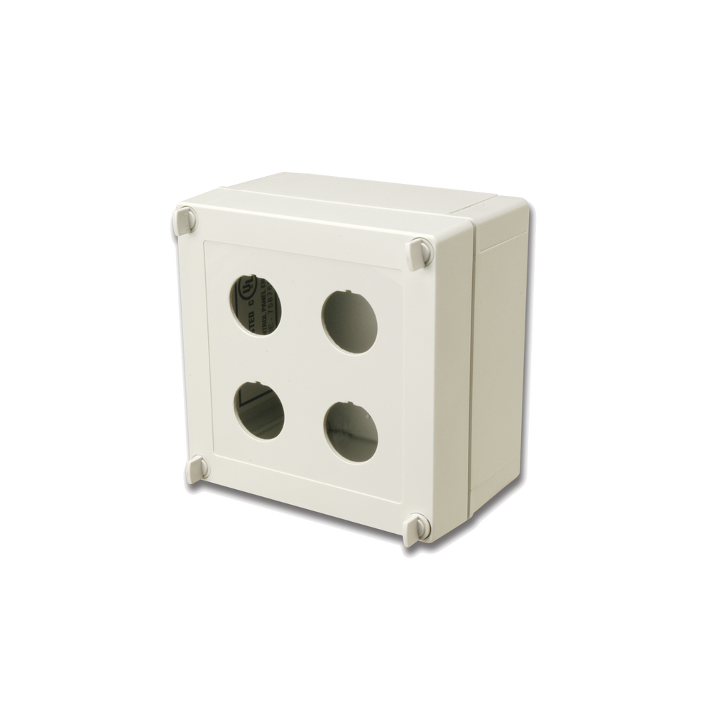 Caja industrial de conexión (Ruggedized), de 4 puertos de cobre o fibra, con protección IP66/IP67 (NEMA 4X)