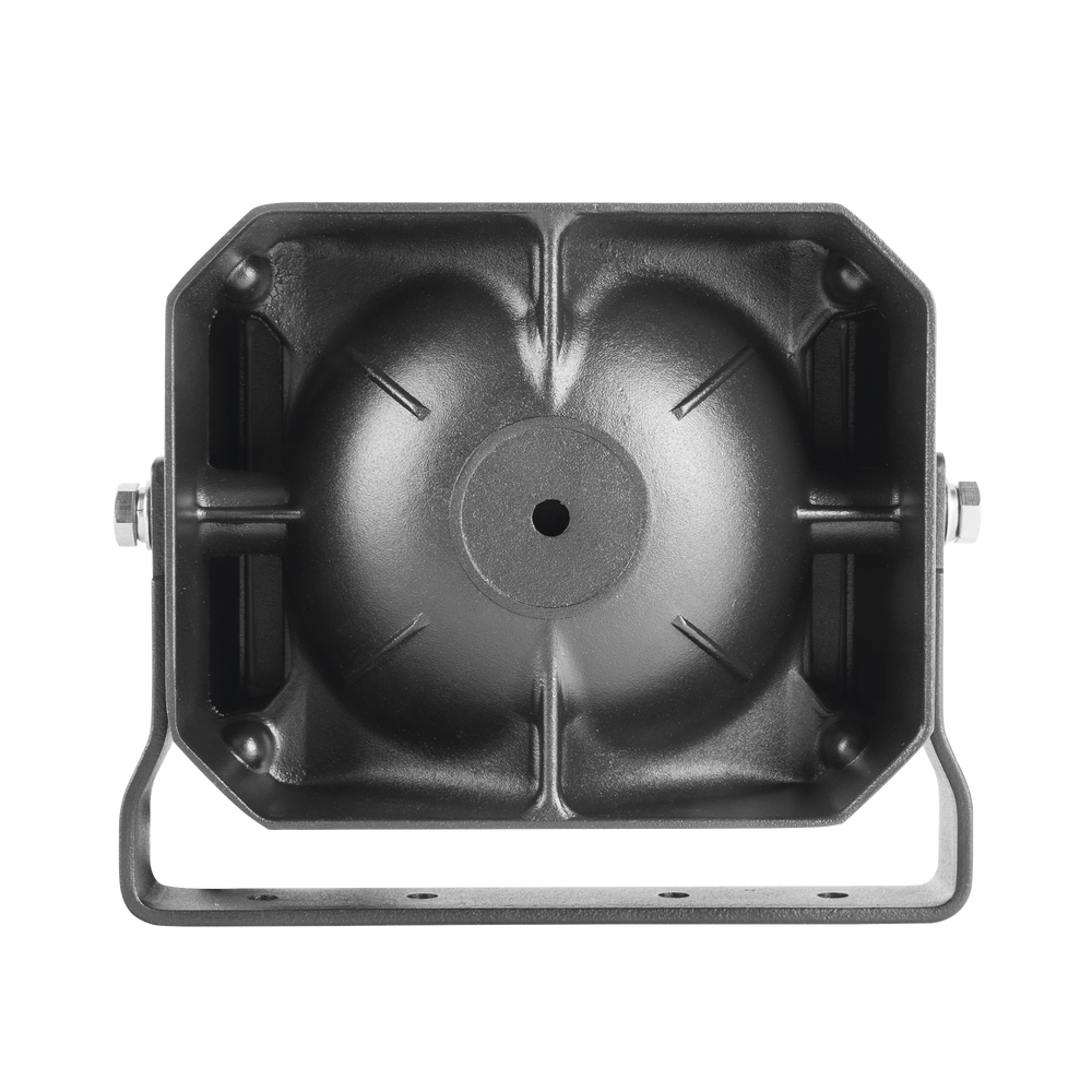 Bocina Compacta de uso rudo, 100 Watts de Potencia, Ideal para vehículos de encubierto, 8 Ohms de Impedancia