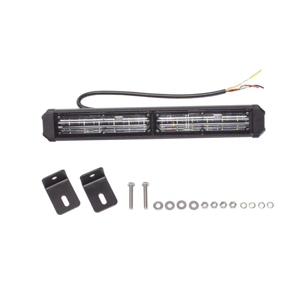 Barra de Luz de Advertencia, 2 Módulos de 6 LED, 11 Pulgadas Ámbar - Image 5