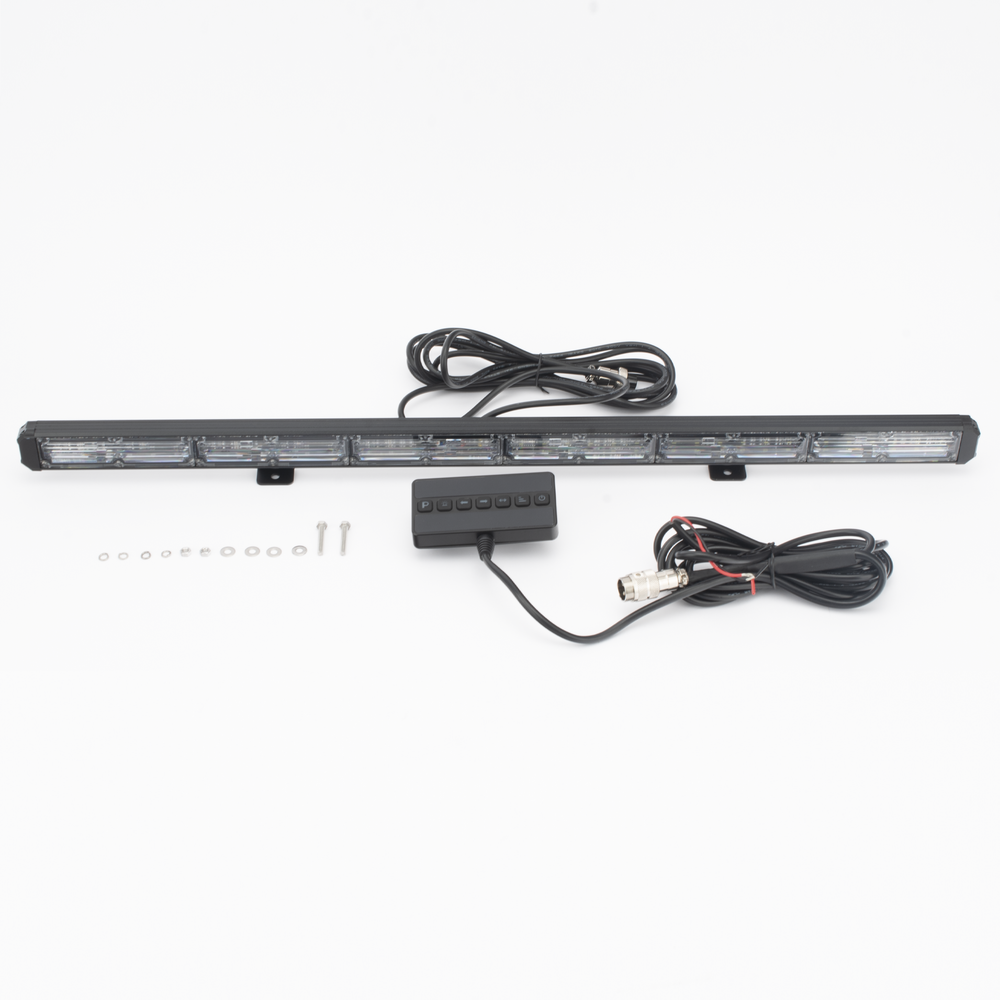 Barra de luz de advertencia de 6 Módulos de 6 LED, 30 Pulgadas, Ámbar/Claro - Image 2