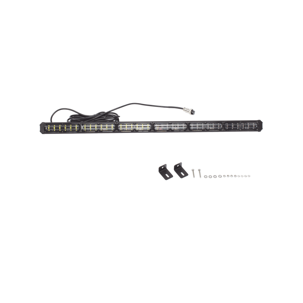 Barra de luz de advertencia de 6 Módulos de 6 LED, 30 Pulgadas, Rojo / Azul - Image 5