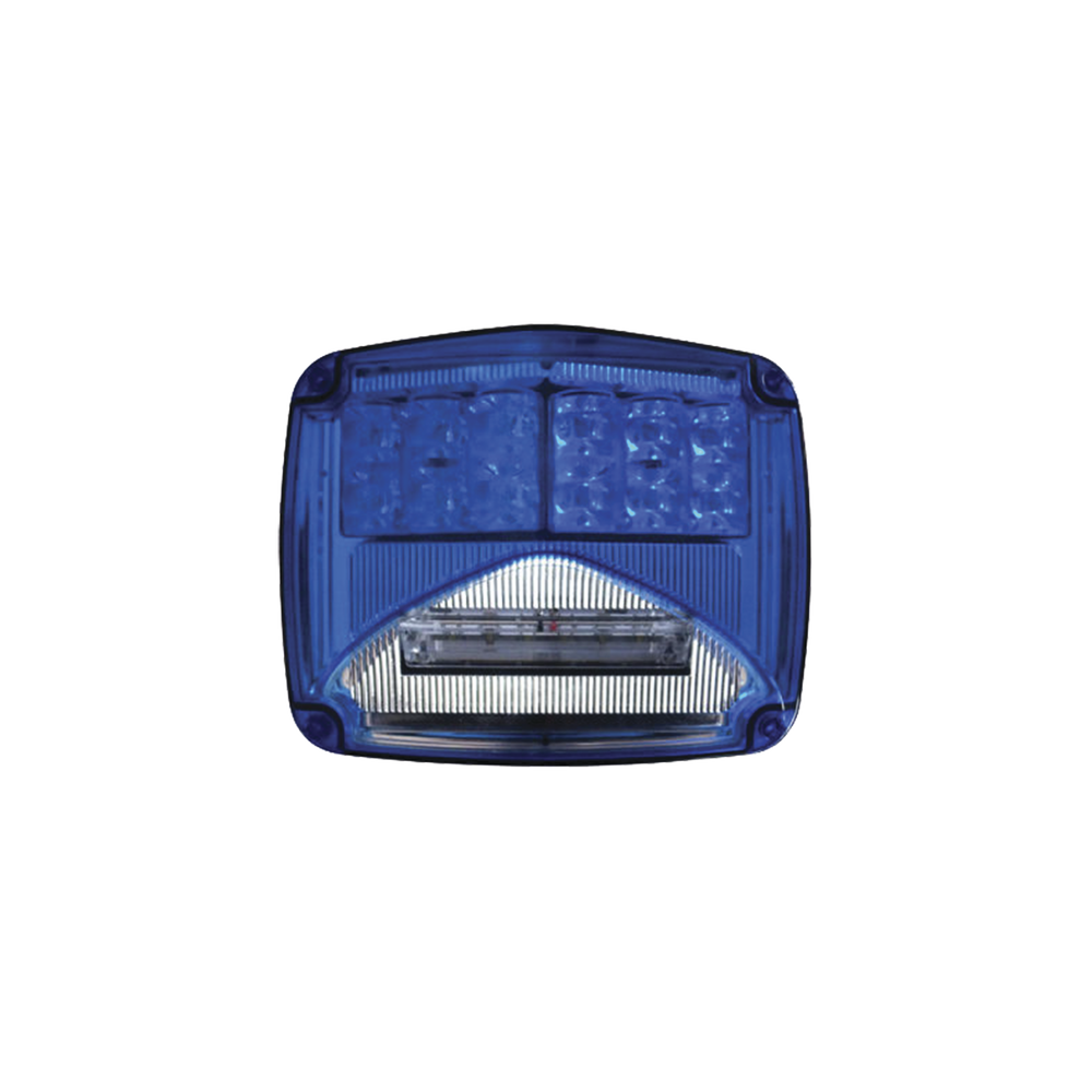 Luz de advertencia de 8 X 6", Color Azul, Con Luz de Trabajo Clara, Ideal para Ambulancias - Image 2