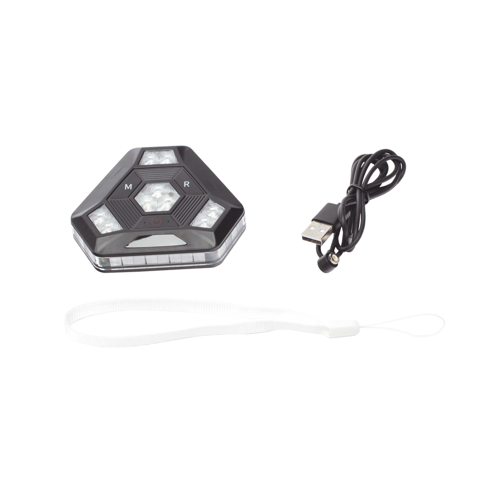 Luz Auxiliar Rojo/Azul Ultra Brillante Para Automóviles, Motocicletas y Bicicletas Con Montaje Magnético - Image 8