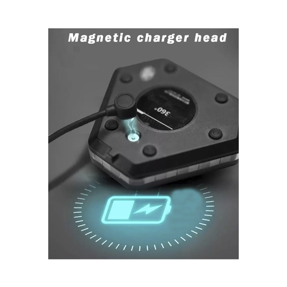 Luz Auxiliar Rojo/Azul Ultra Brillante Para Automóviles, Motocicletas y Bicicletas Con Montaje Magnético - Image 4