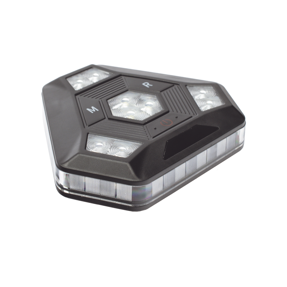 Luz Auxiliar Rojo/Azul Ultra Brillante Para Automóviles, Motocicletas y Bicicletas Con Montaje Magnético - Image 5