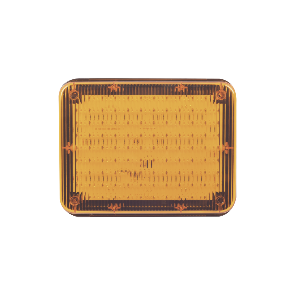 Luz de Advertencia de 9X7", Color Ámbar, Ideal para Ambulancias
