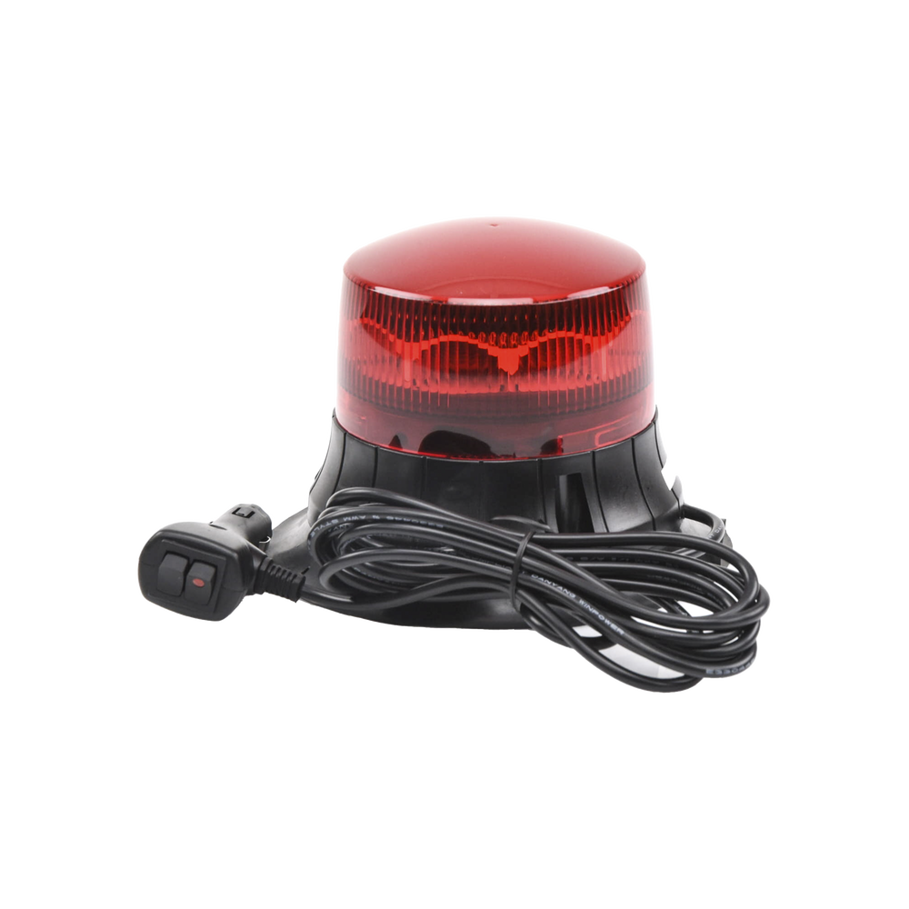 Burbuja LED giratoria color rojo, 9 LEDs, montaje magnético - Image 2