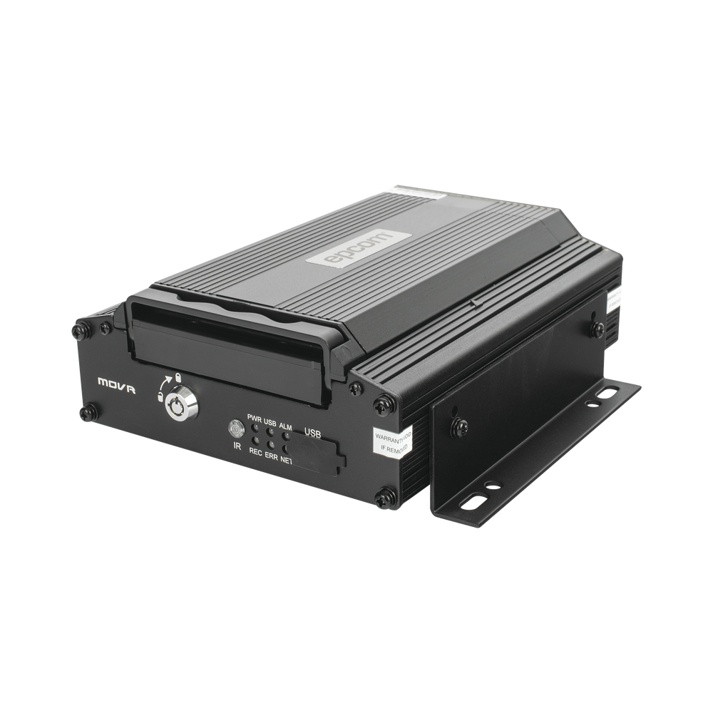 DVR Móvil / Multiplataforma / 4 Canales AHD 2 Megapixel / Almacenamiento en HDD / H.265 / Chip IA Embebido / Soporta 4G / WiFi / GPS