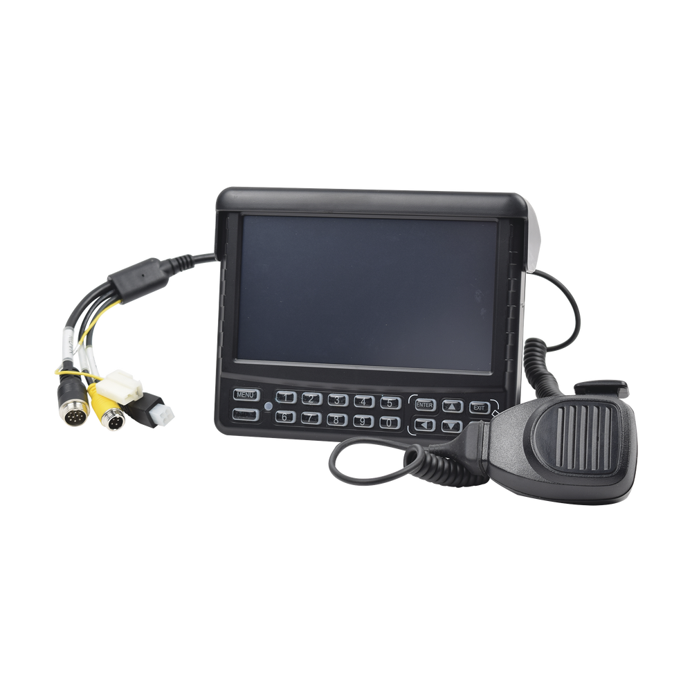 Panel de Control Dáctilar Multifuncional con Monitor de 7" / Soporta Audio de Dos Vías / Compatible con DVR´s Móviles XMR Epcom