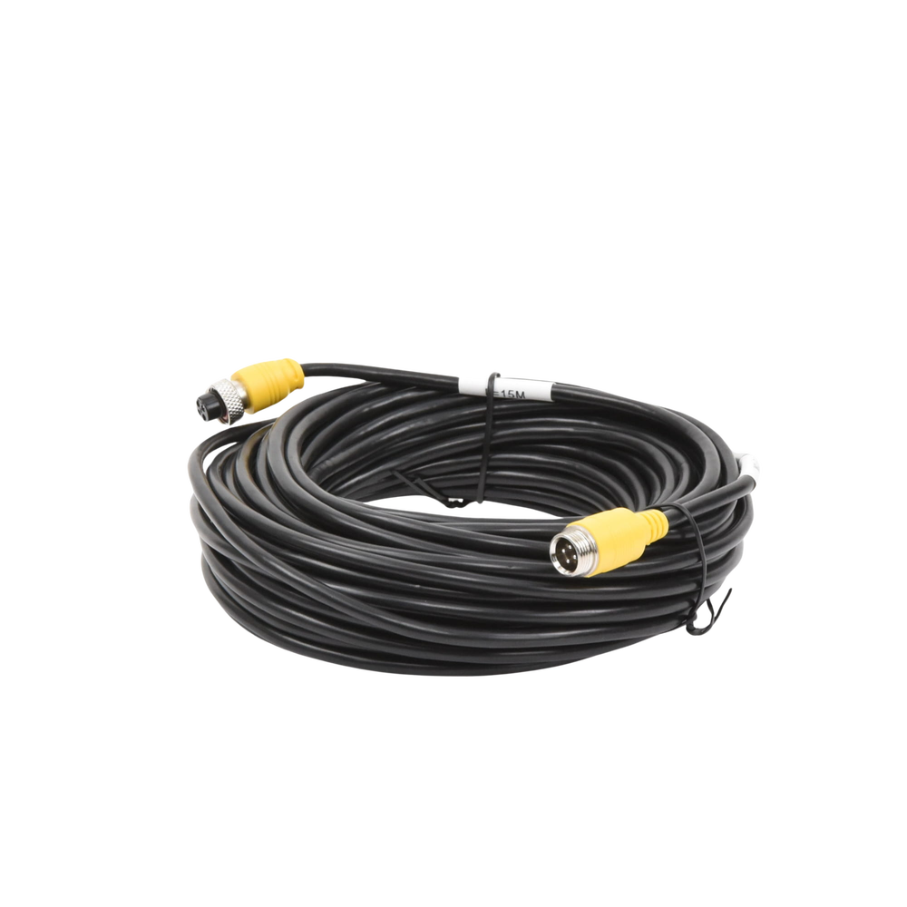 Cable extensor con conector tipo aviación de 15m solo para soluciones de videovigilancia móvil XMR