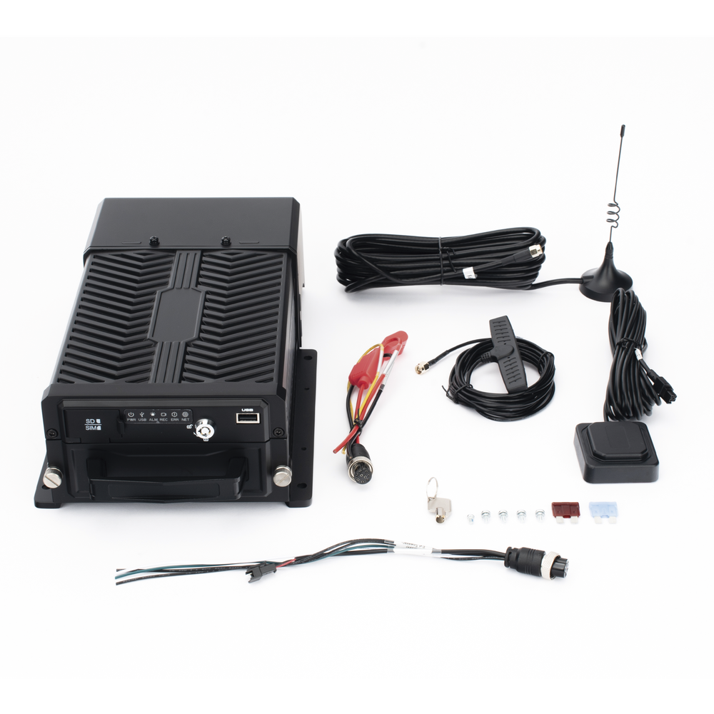 DVR Móvil / Multiplataforma / 4 Canales AHD 2 Megapixel + 4 canales IP / Almacenamiento en HDD / H.265 / Soporta 4G / WiFi / GPS - Image 6