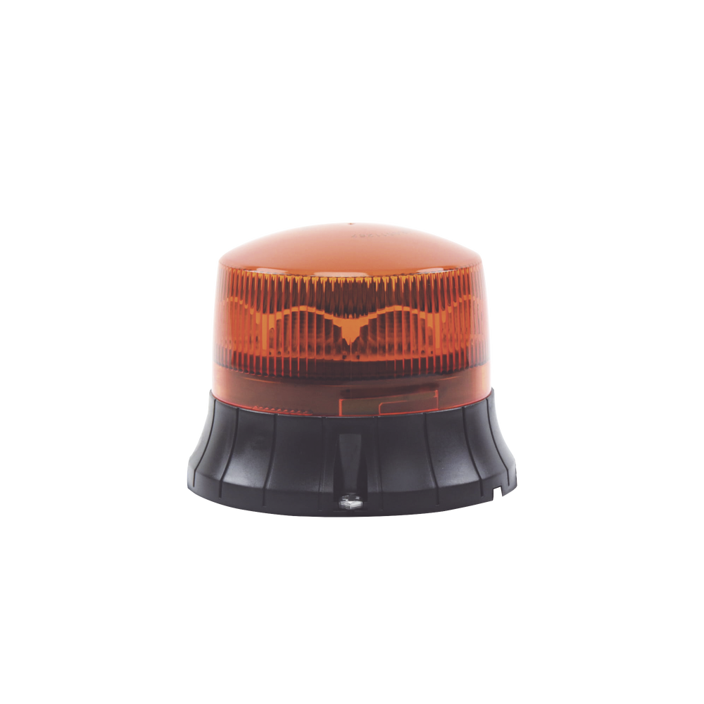 Burbuja LED giratoria de color ámbar, 9 LEDs, montaje permanente