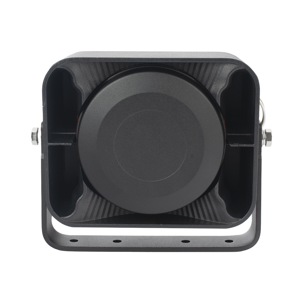 Bocina Compacta de Uso Rudo, 100 Watts de Potencia, Ideal para Vehículos de Encubierto, 8 Ohms de Impedancia