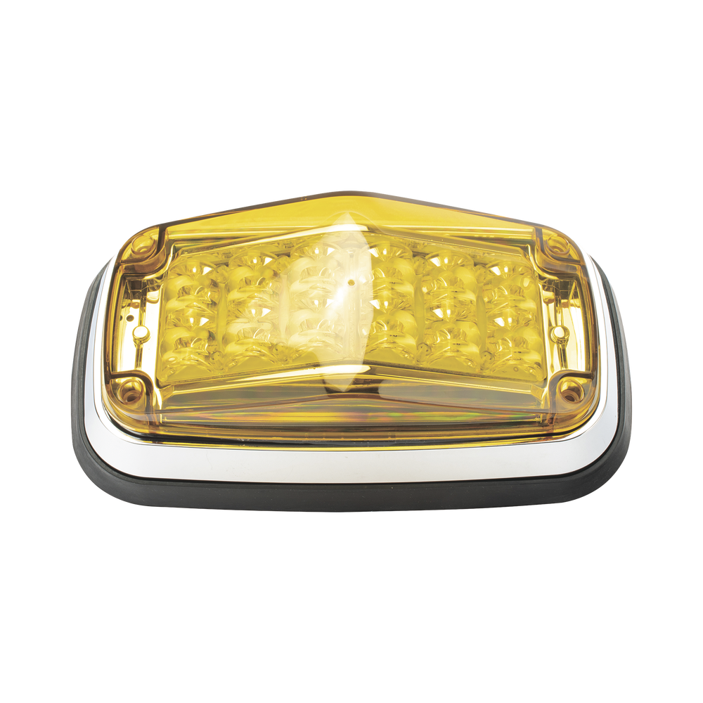 Luz de advertencia 8 X 4", Color Ámbar, IP67, SAE, Ideal para Ambulancias