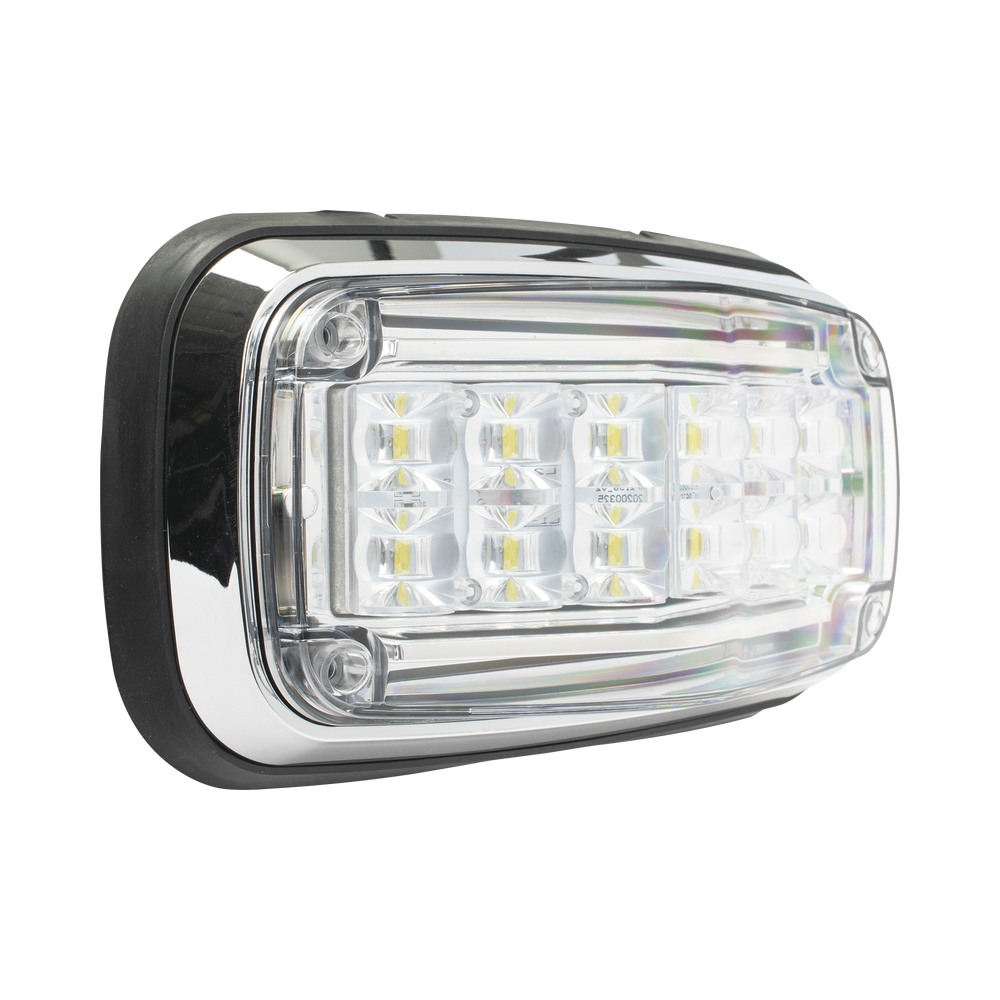 Luz de advertencia 8 X 4", Color Claro, IP67, SAE, Ideal para Ambulancias - Image 2