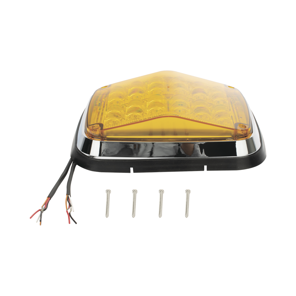 Luz de advertencia de 8 X 6", Color Ámbar, SAE, IP67, Ideal para Ambulancias - Image 4