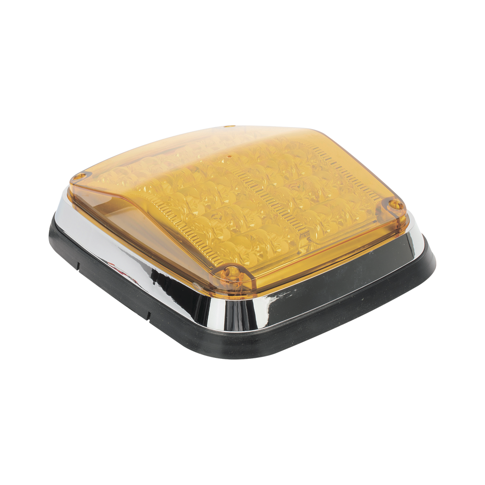 Luz de advertencia de 8 X 6", Color Ámbar, SAE, IP67, Ideal para Ambulancias