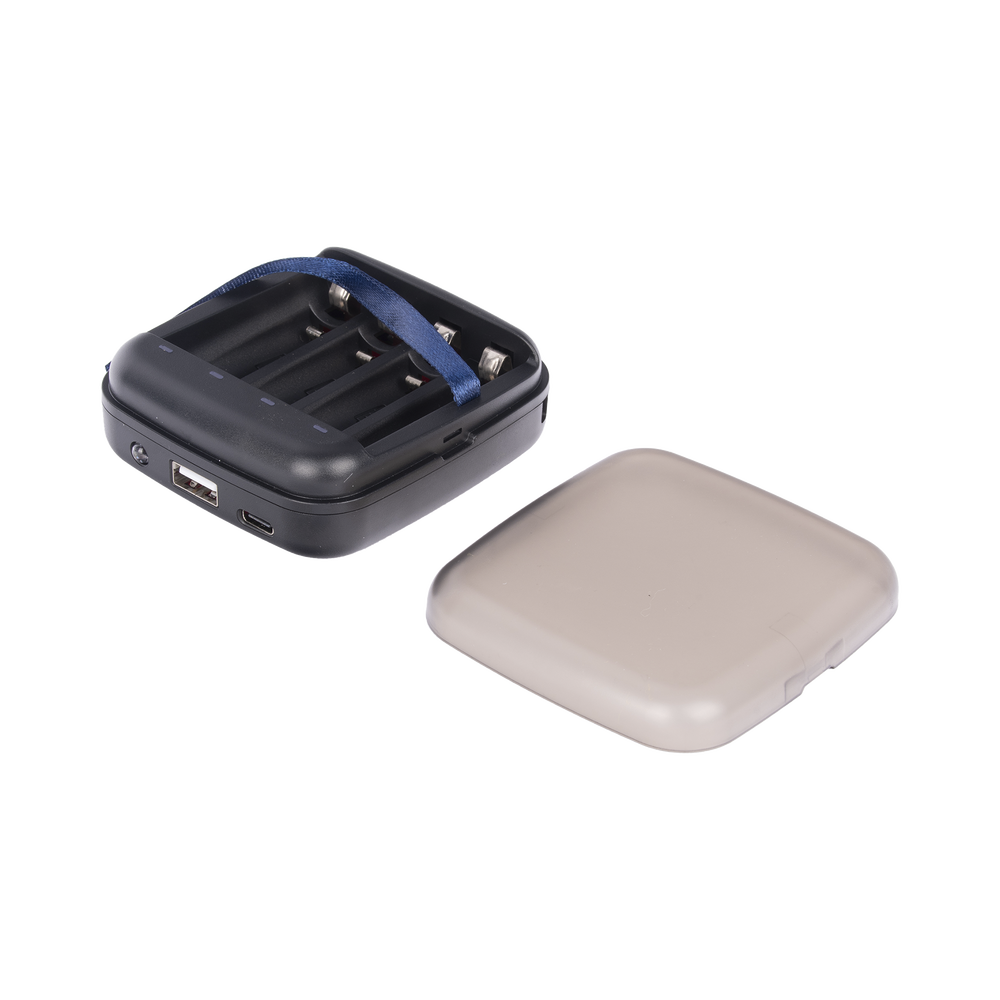 Power bank y Cargador para baterías 2 en 1, carga individual y/o simultánea hasta 4 baterías, (AA y AAA, Ni-MH y Li-Ion) - Image 3