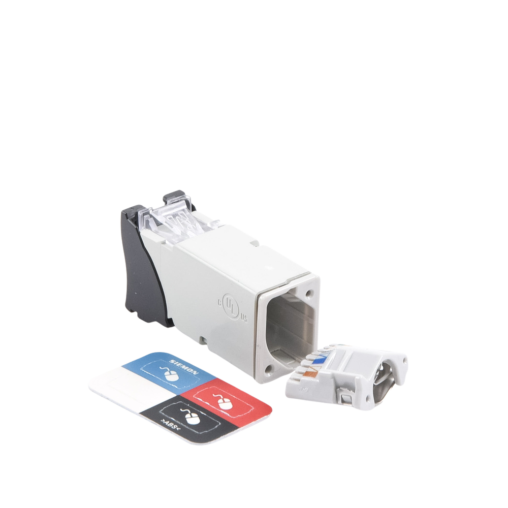 Jack Z-Max UTP Categor?a 6, Montaje H?brido en Placa de Pared (Plano y Angulado), Color Negro - Image 4