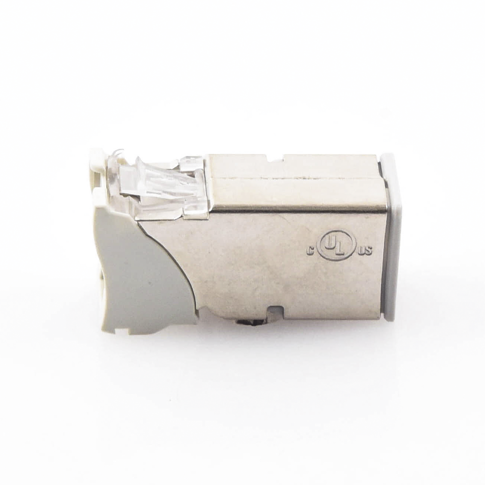 Jack Z-Max Cat6A, Blindado, Montaje H?brido en Placa de Pared (Plano y Angulado), Color Blanco, Versi?n Bulk (Sin Empaque Individual) - Image 4