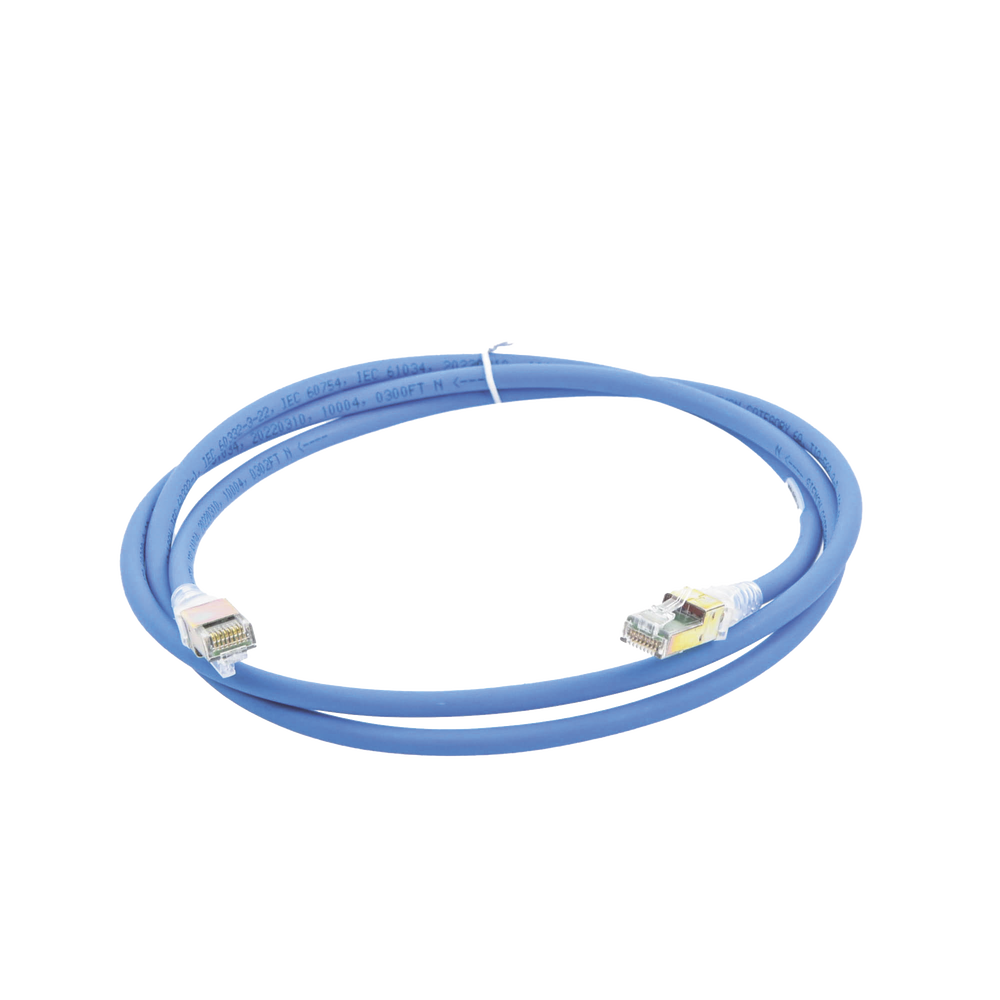 Patch Cord Z-MAX Cat6A UTP, CM, 1.52 Metros (5 Pies), Color Azul, Versi?n Bulk (Sin Empaque Individual)